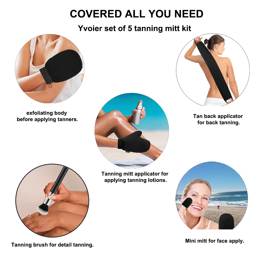 YVOIER mini tanning glove ideal for facial and detail area application