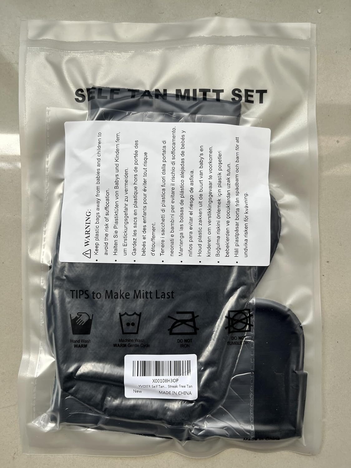 Yvoier no-slip elastic cuff prevents mitt slippage