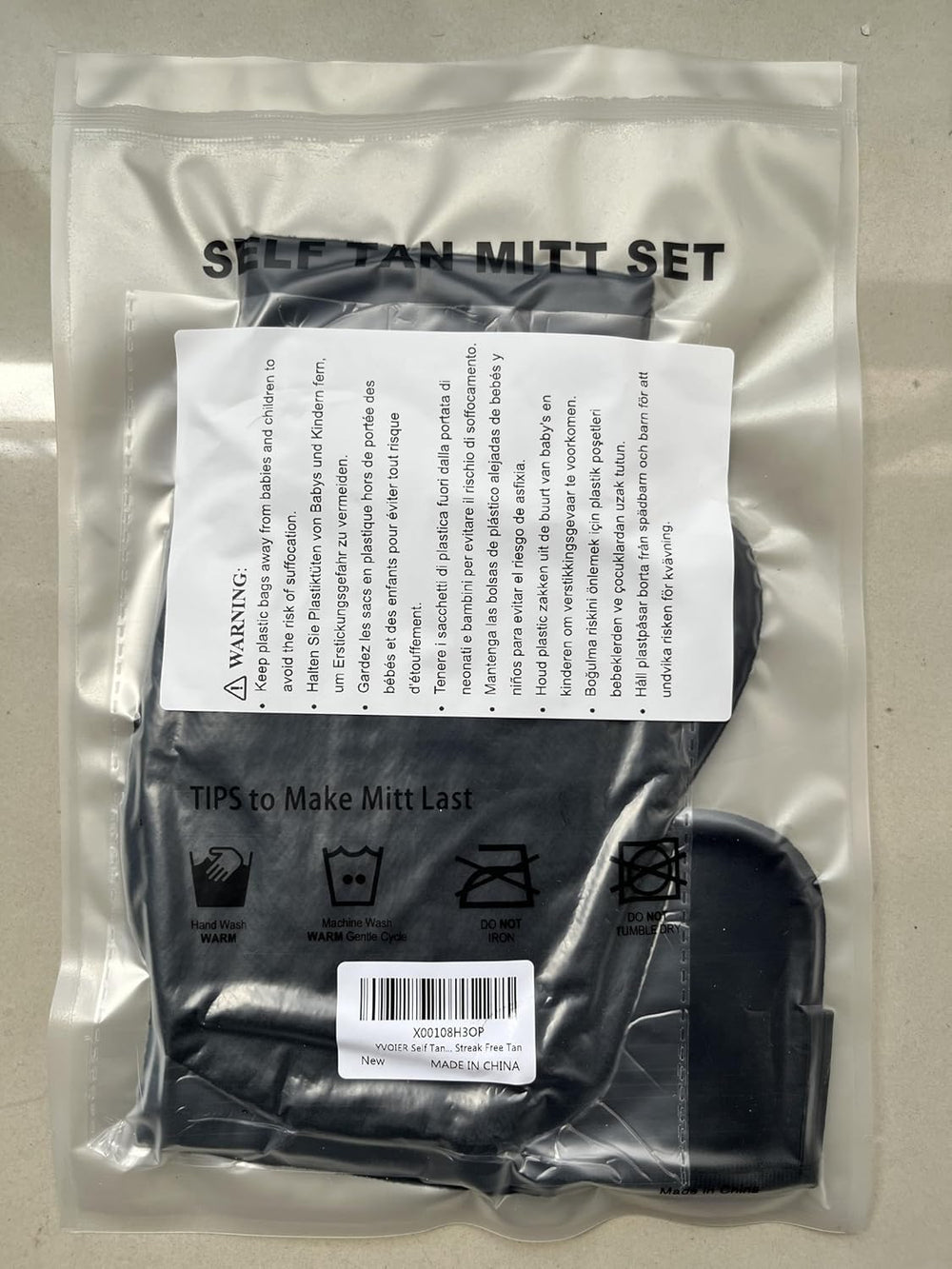 Yvoier no-slip elastic cuff prevents mitt slippage