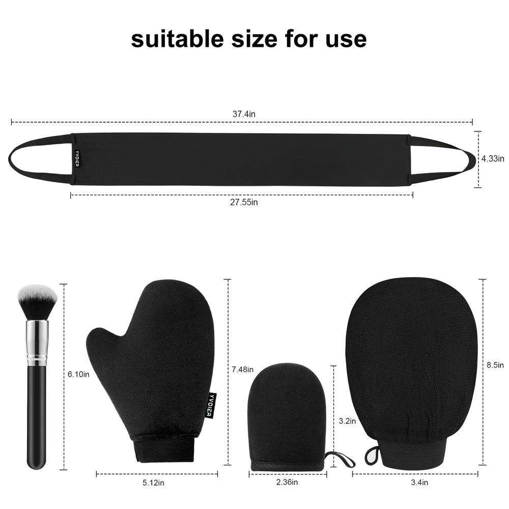 YVOIER self-tanning kit complete for full-body coverage with reusable mitts