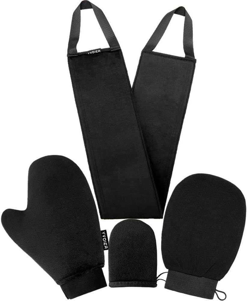 Yvoier self tanning mitt kit 4-in-1 for even application