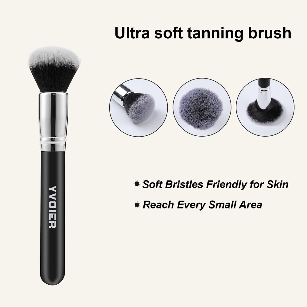 YVOIER tanning brush helps even distribution across curves and joints