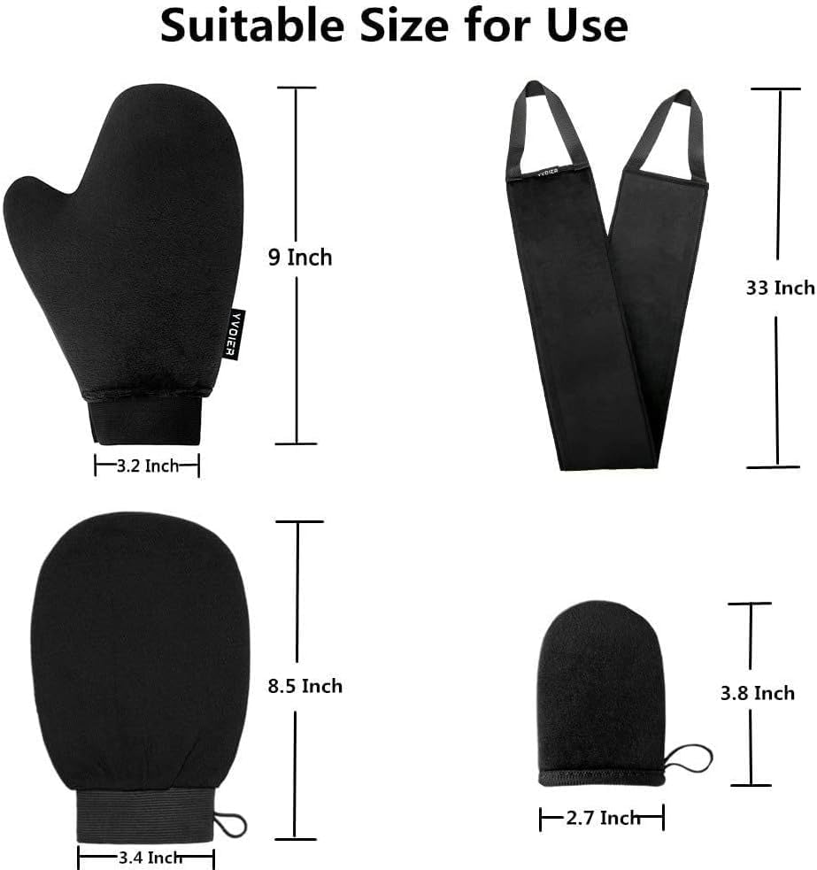 Yvoier tanning lotion applicator kit for controlled coverage