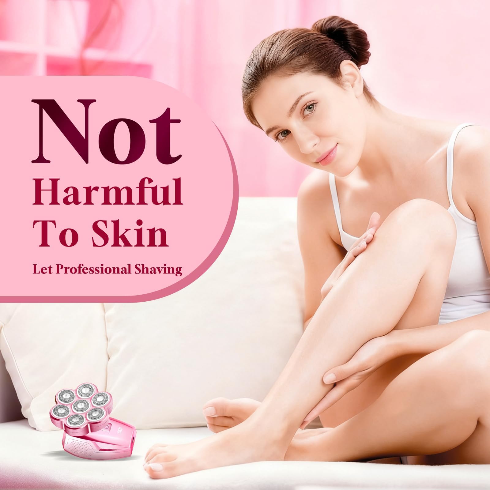 YVTUTW skin-friendly hair removal for face and body with gentle blades.