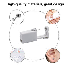 YWDKJGS 4mm silver ear studs for subtle, long-lasting wear.