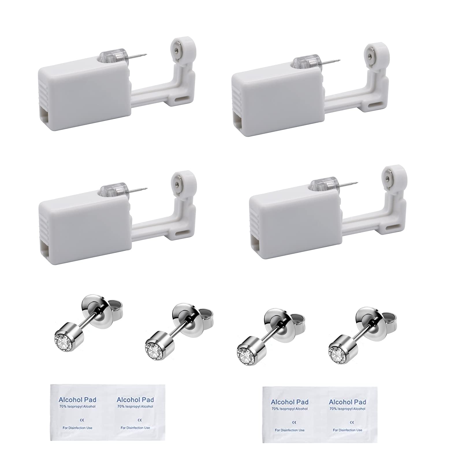 YWDKJGS ear piercing kit 4-pack for quick, precise at-home piercing.