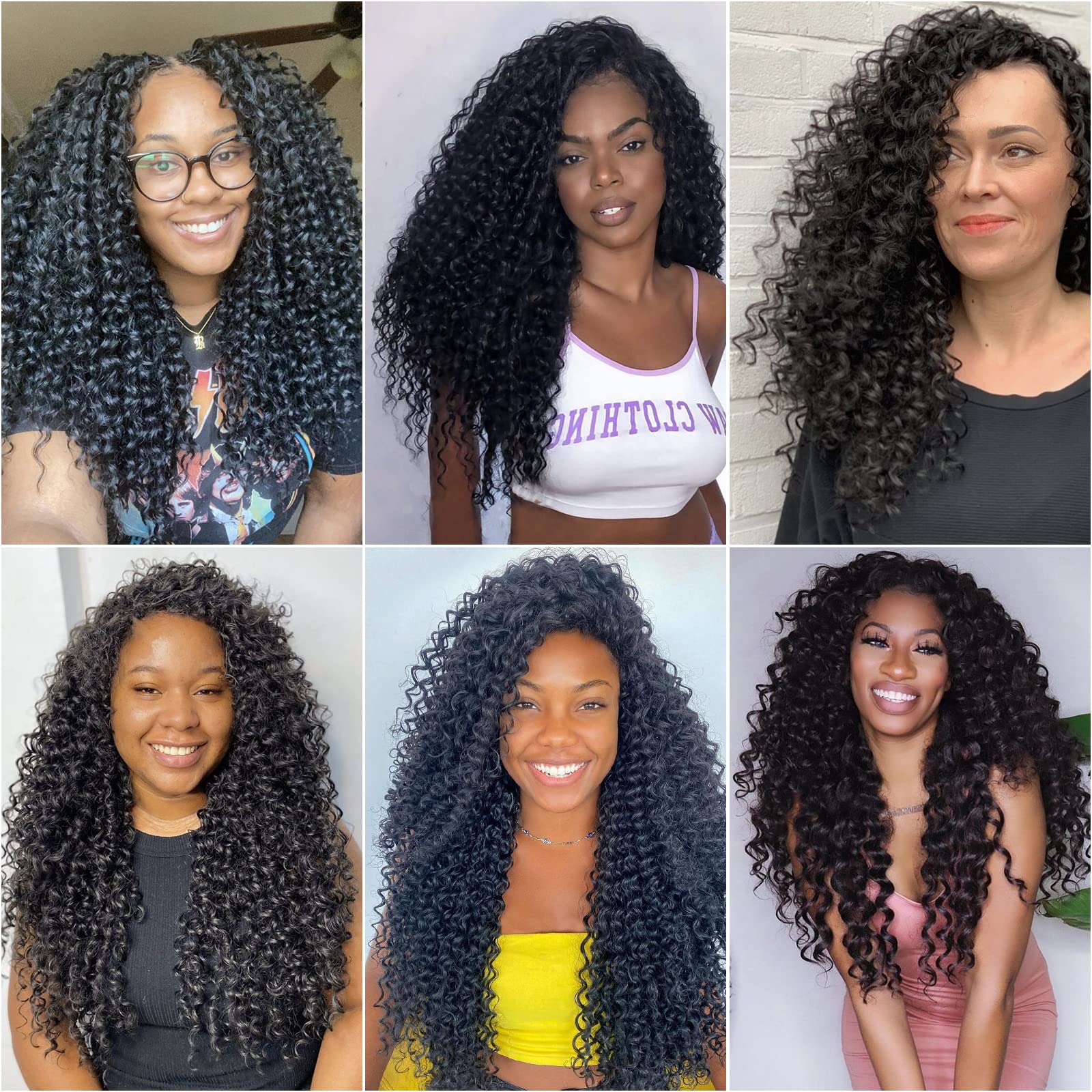 YXCHERISHAIR eight-pack crochet hair complete set for full head looks