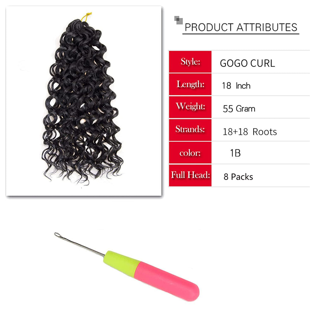 YXCHERISHAIR heat-resistant synthetic fiber crochet hair for smooth waves