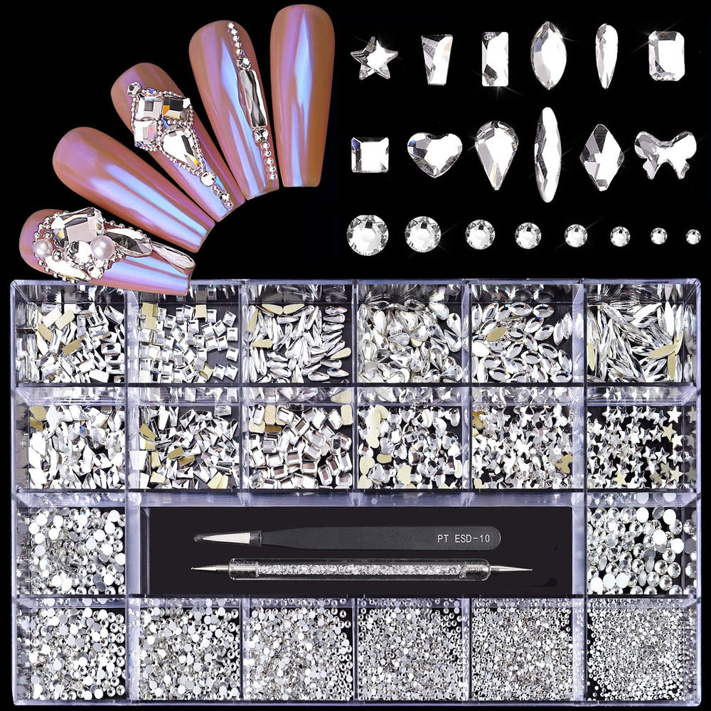 Yzzseven diamonds-12-types suitable for versatile nail art and crafts