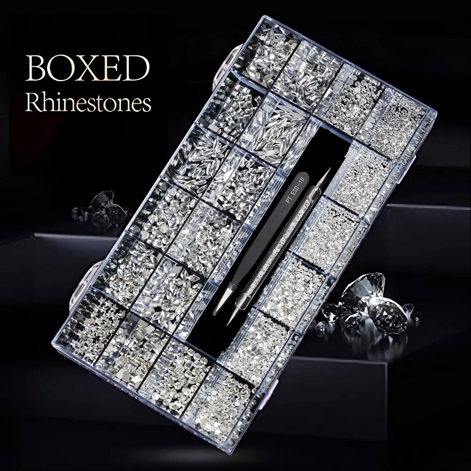Yzzseven flatback-crystals-3d-ornaments bright embellishments for nails and crafts