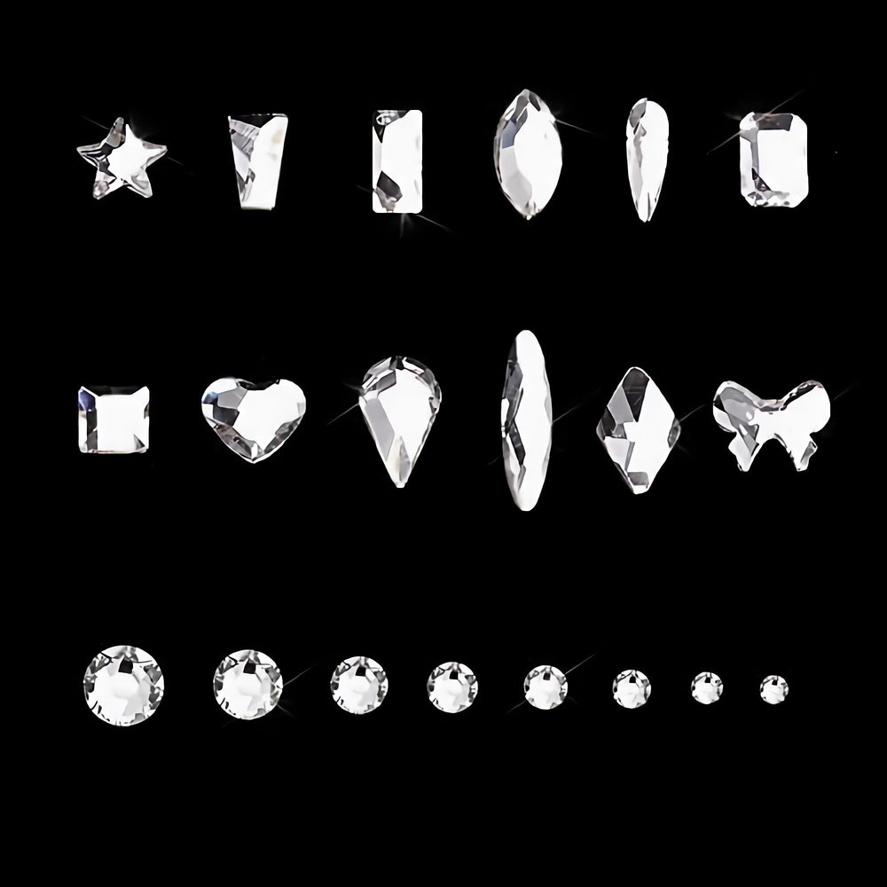 Yzzseven k9-glass-nail-art-crystals durable sparkle for DIY projects