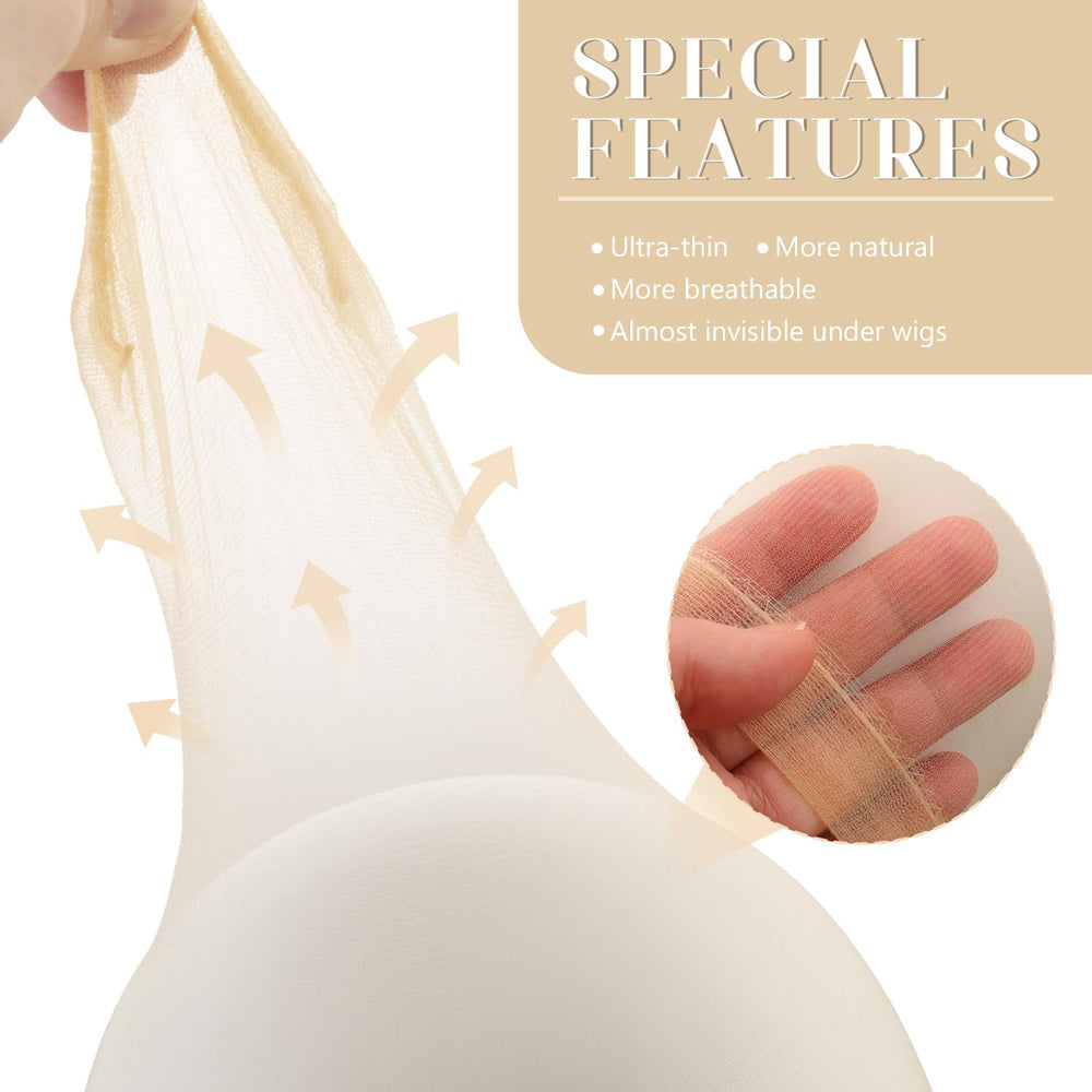 Z-CHARMMY stretchy-fit wig cap fits most head sizes comfortably.