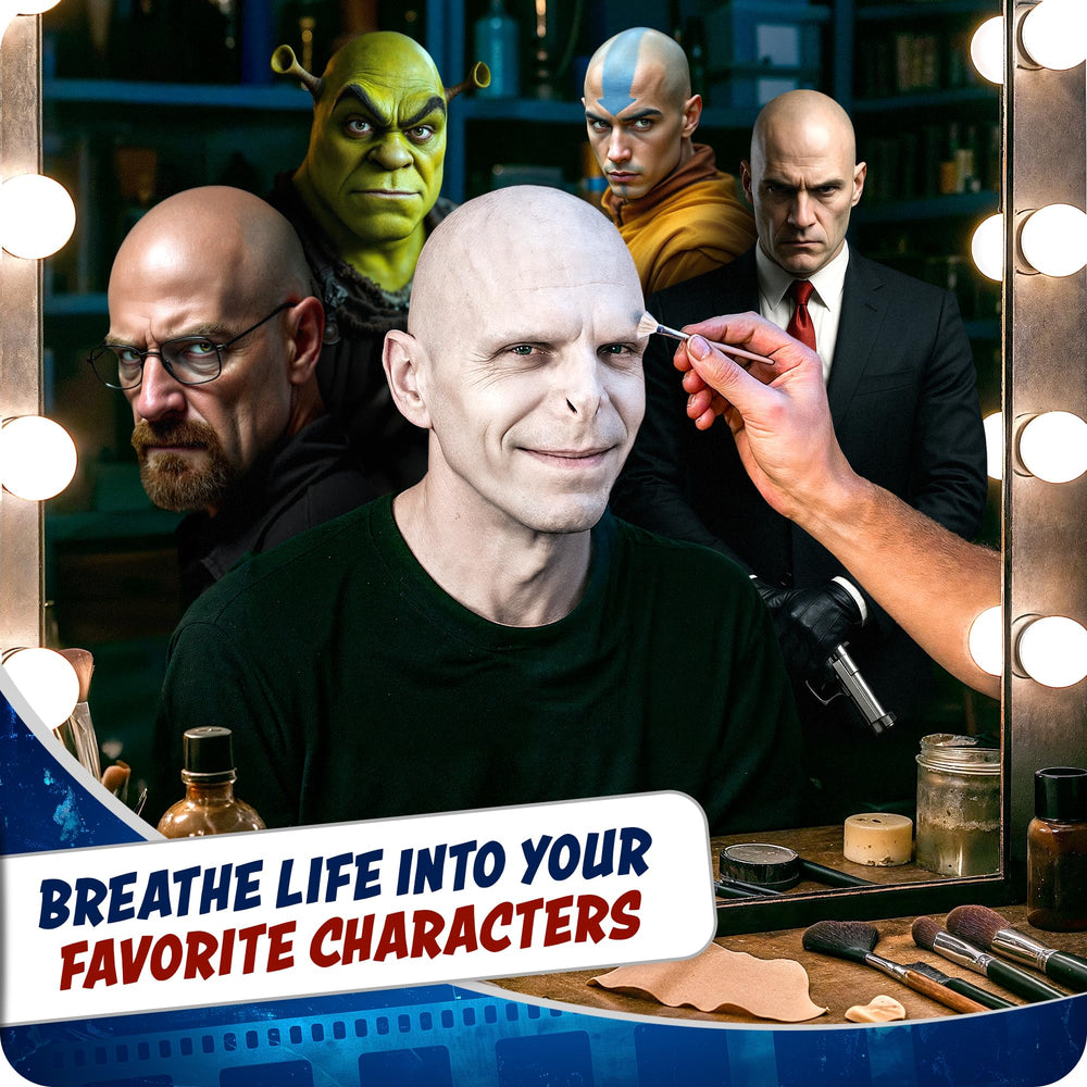 Zadin Megamind bald costume cap for bold, cinematic costume options.