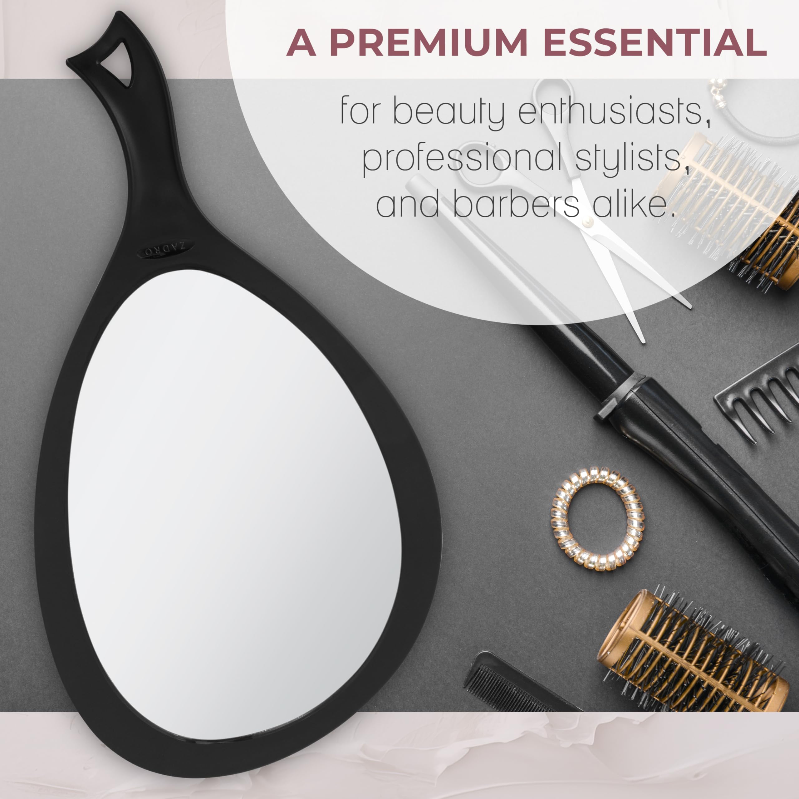 Zadro tall 19-inch mirror offers full-face visibility with a slim profile.