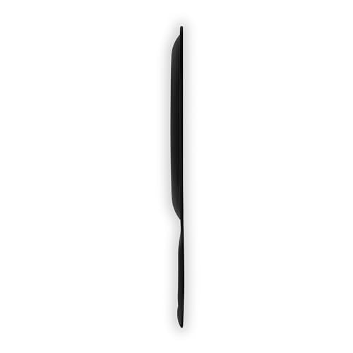 Zadro oval teardrop mirror provides a wide 10-inch view for quick checks.