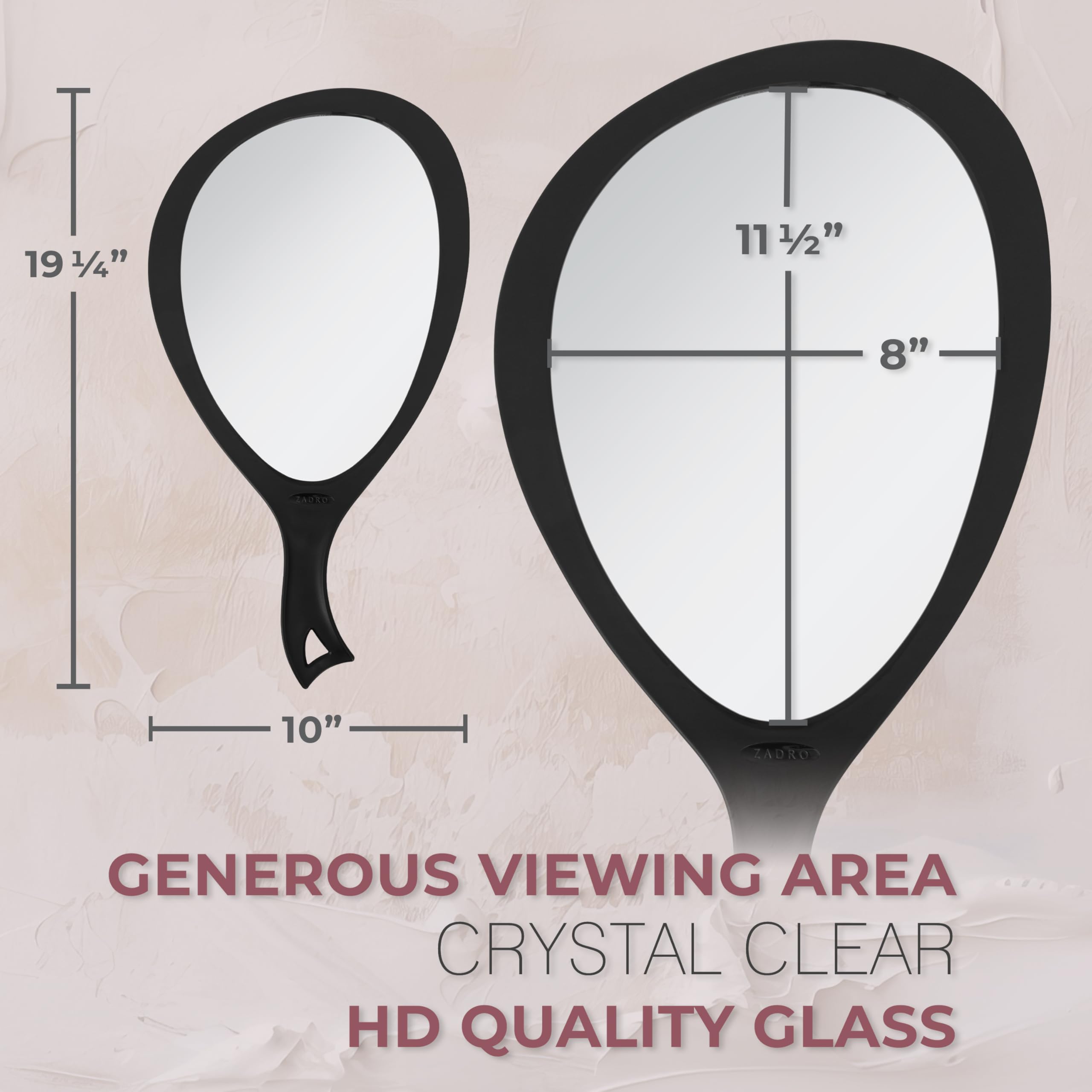 Zadro premium optical glass ensures lasting clarity and reliability.