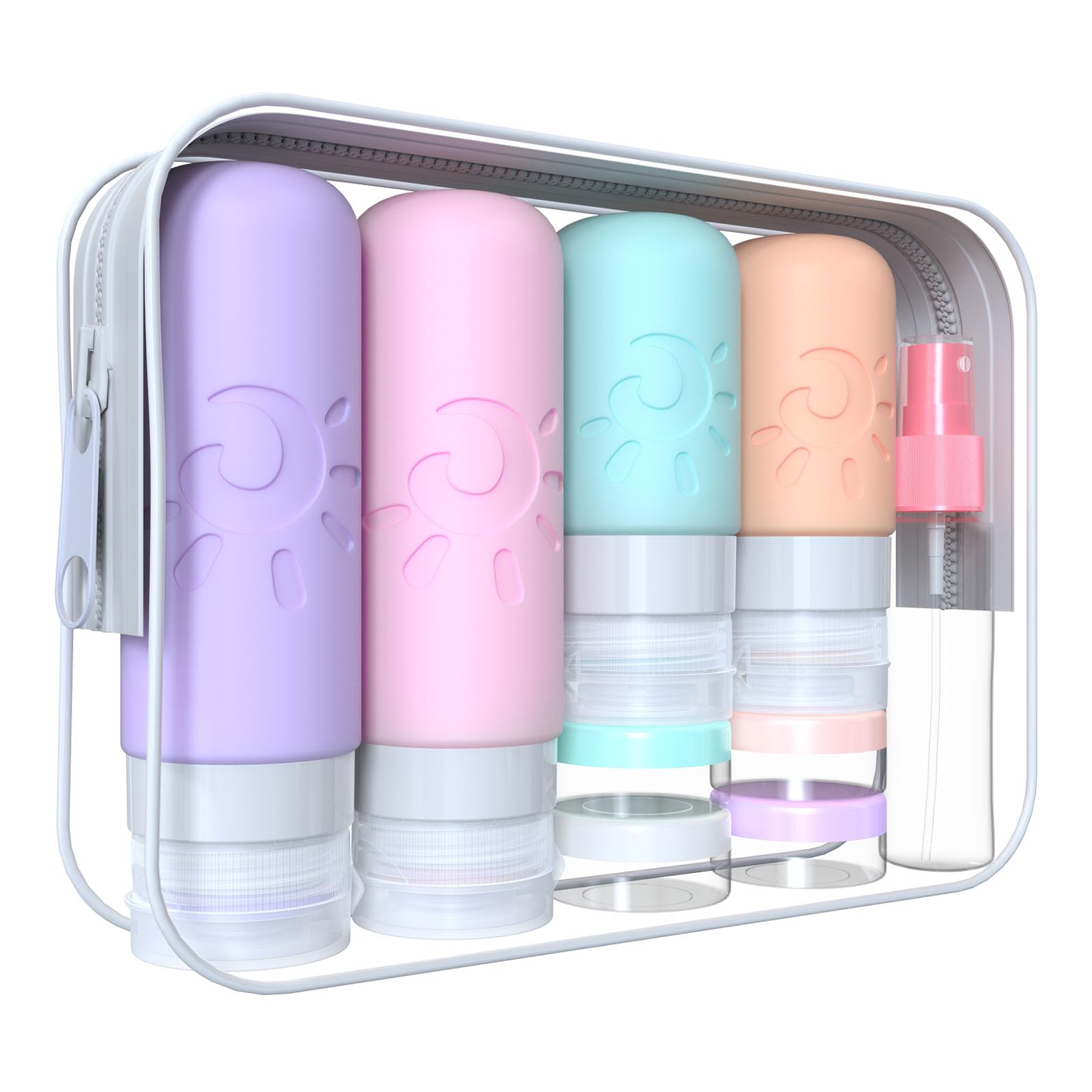 Zafit 18-pack travel bottles for shampoo and conditioner on the go