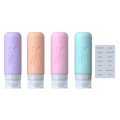 Zafit BPA-free silicone bottles with soft squeeze for easy refills.