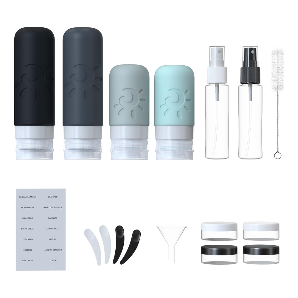 Zafit silicone travel containers leak-proof design for secure gym and airline use.