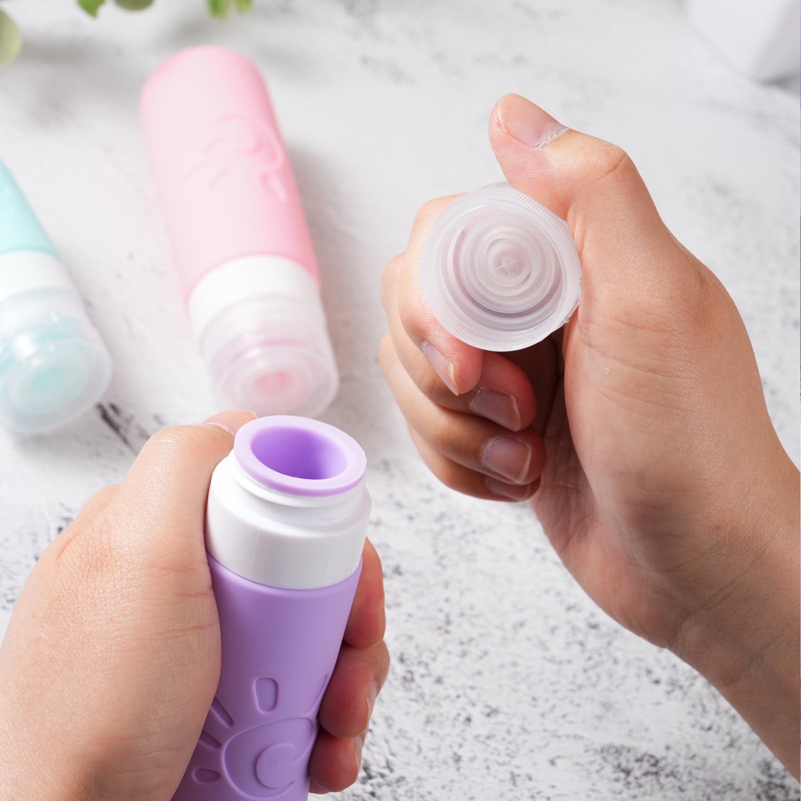 Zafit transparent toiletry bag helps organize items during travel