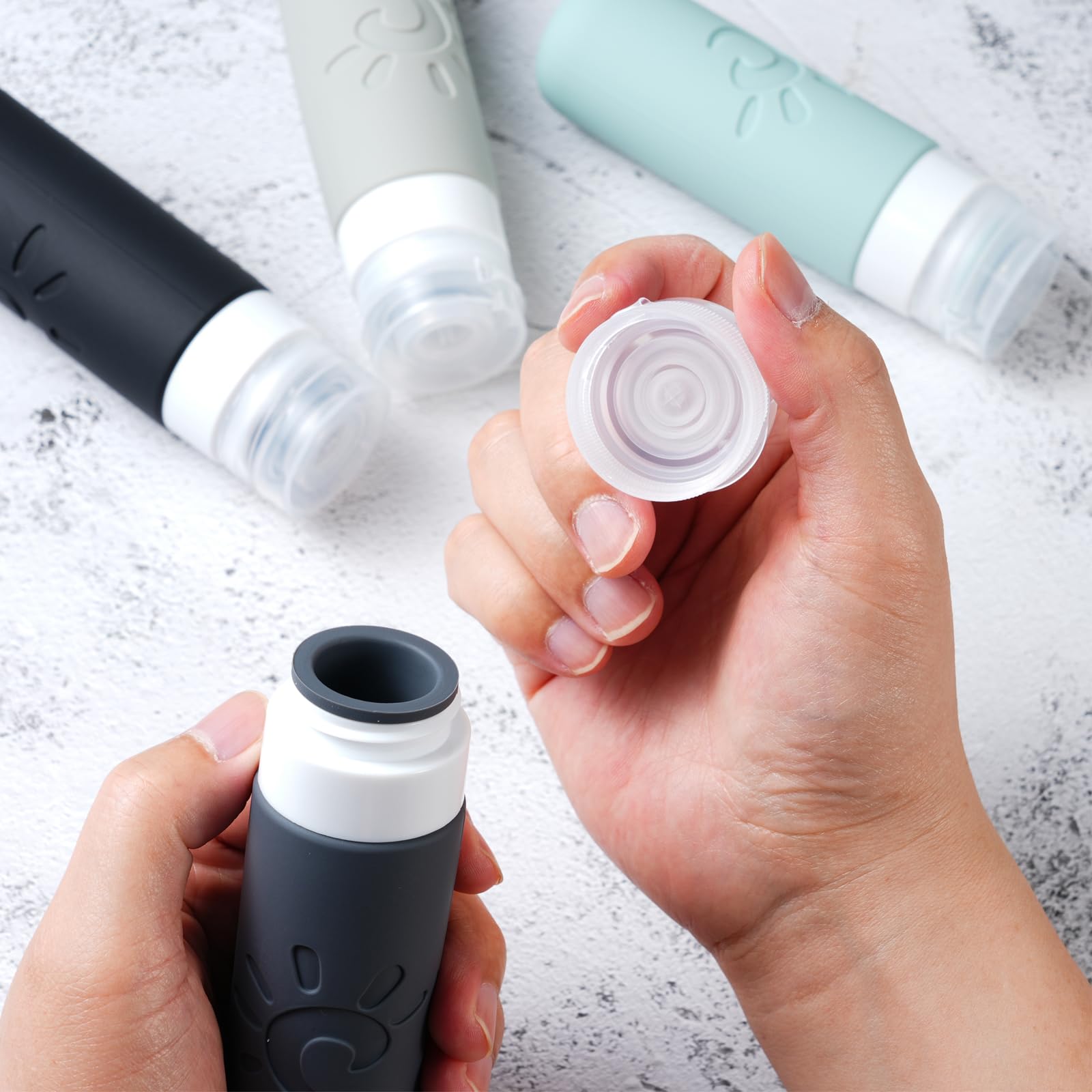 Zafit wide-mouth refillable bottles simplify refilling and cleaning during trips