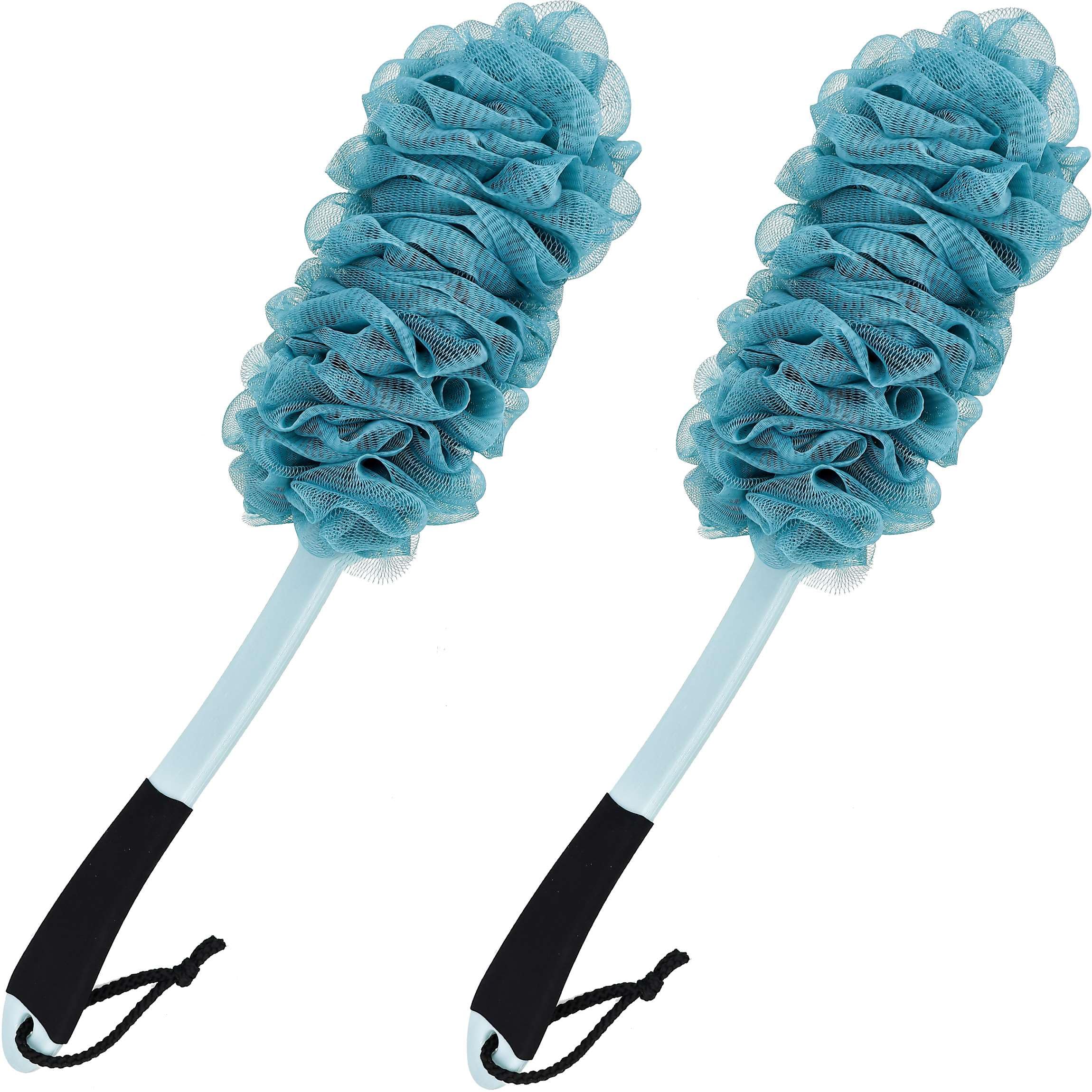 ZAIOUS soft mesh loofah sponge offers plush cleansing and comfort.
