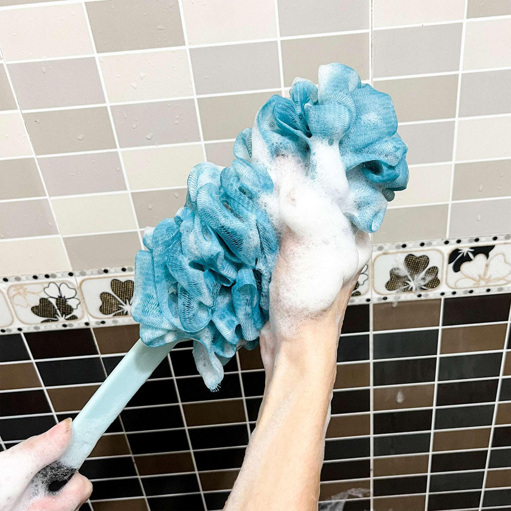 ZAIOUS two-pack back scrubber blue for family sharing.