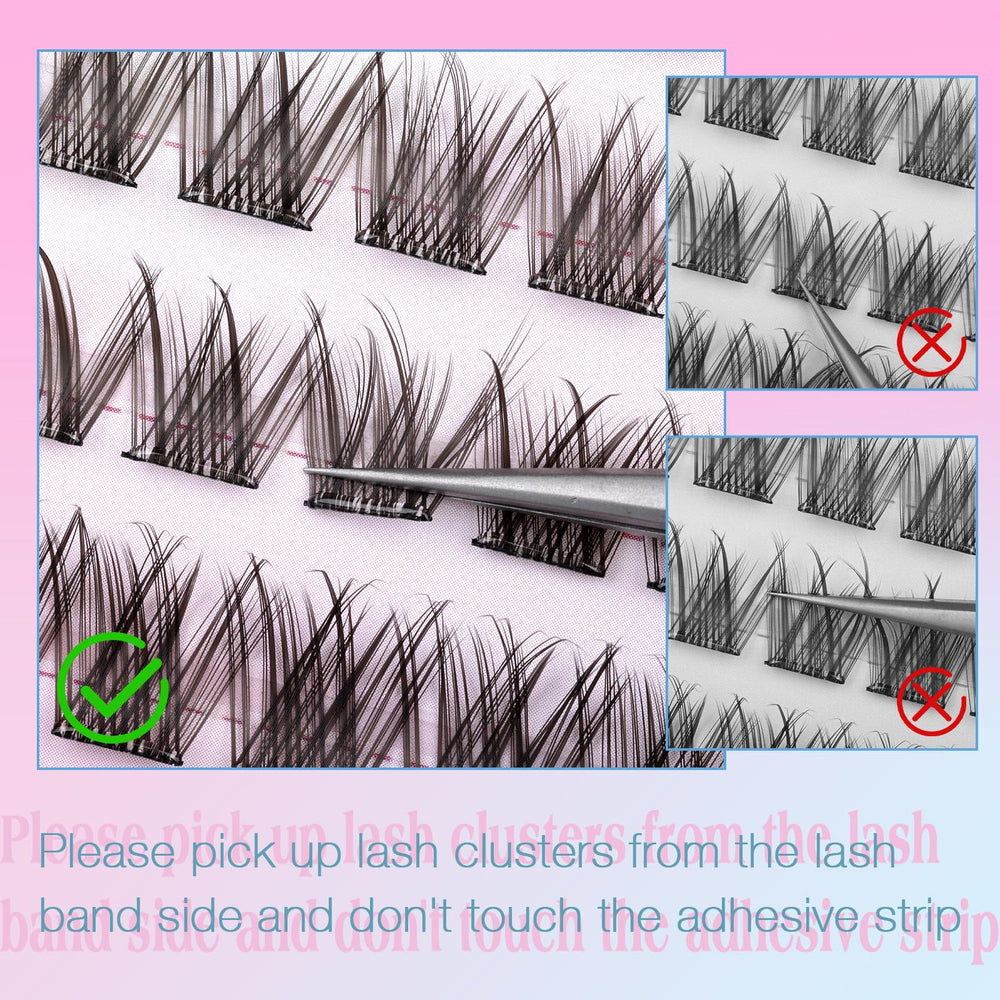 Zanlufly beginner friendly lashes offer simple application.