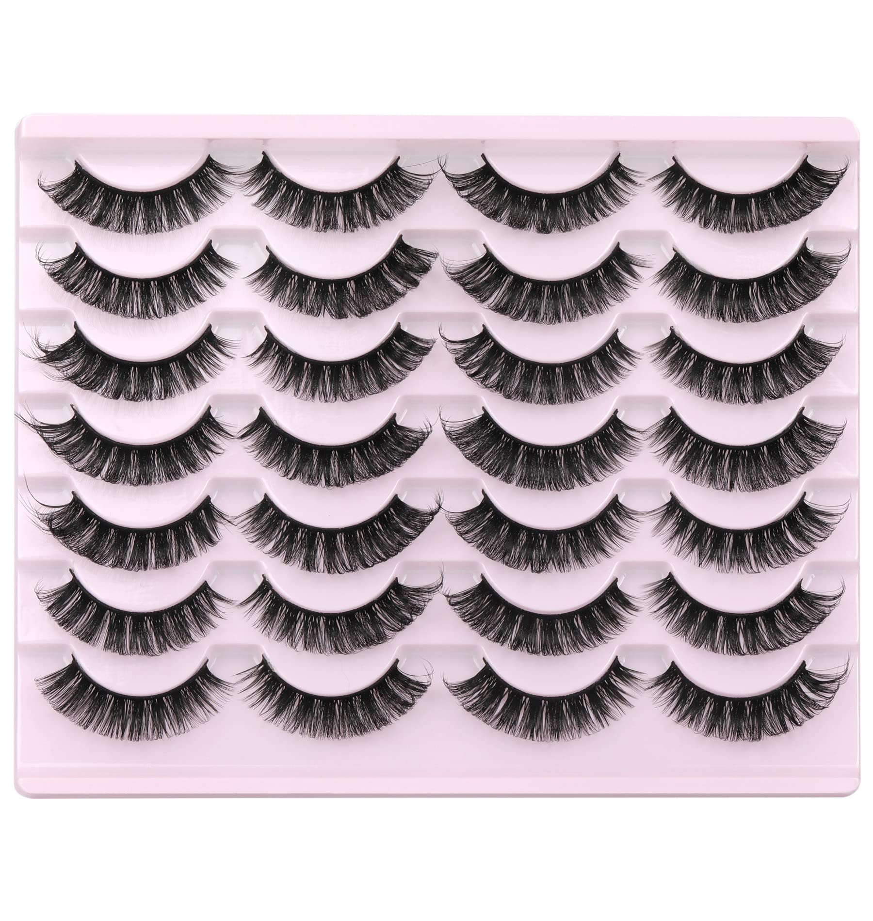 Zanlufly cat-eye D-curvy lashes for elegant evening looks