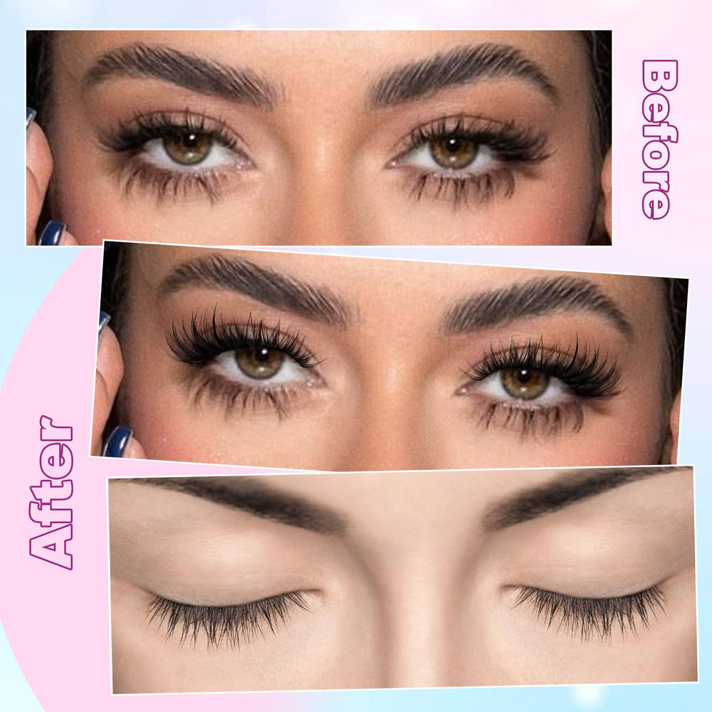 Zanlufly CC curl lashes for a natural, fluttery lift.