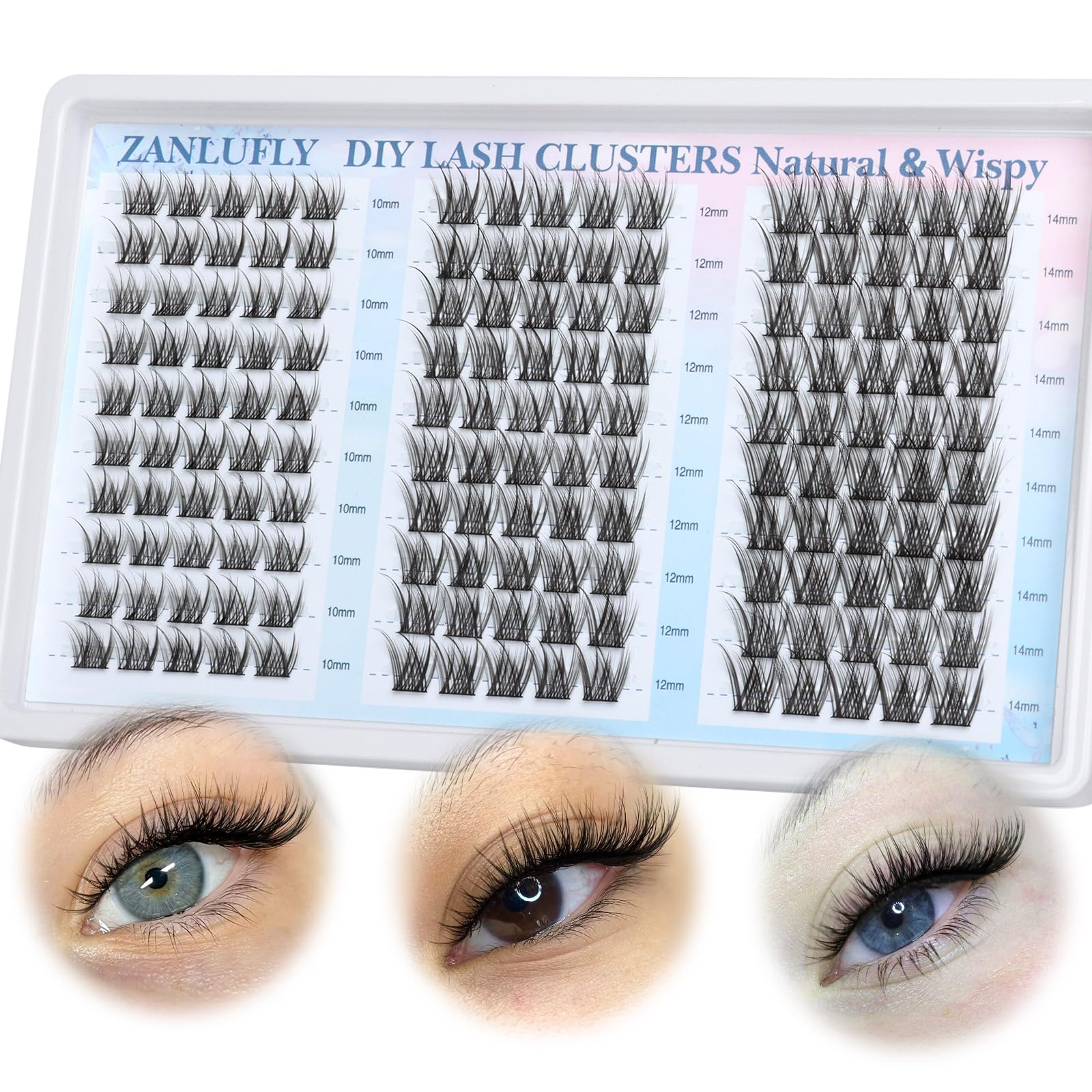 Zanlufly lashes ideal for commuting days with quick enhancement.
