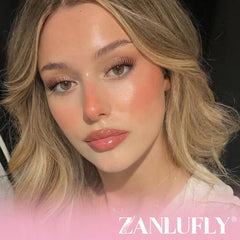 Zanlufly dark brown lash extensions for subtle depth