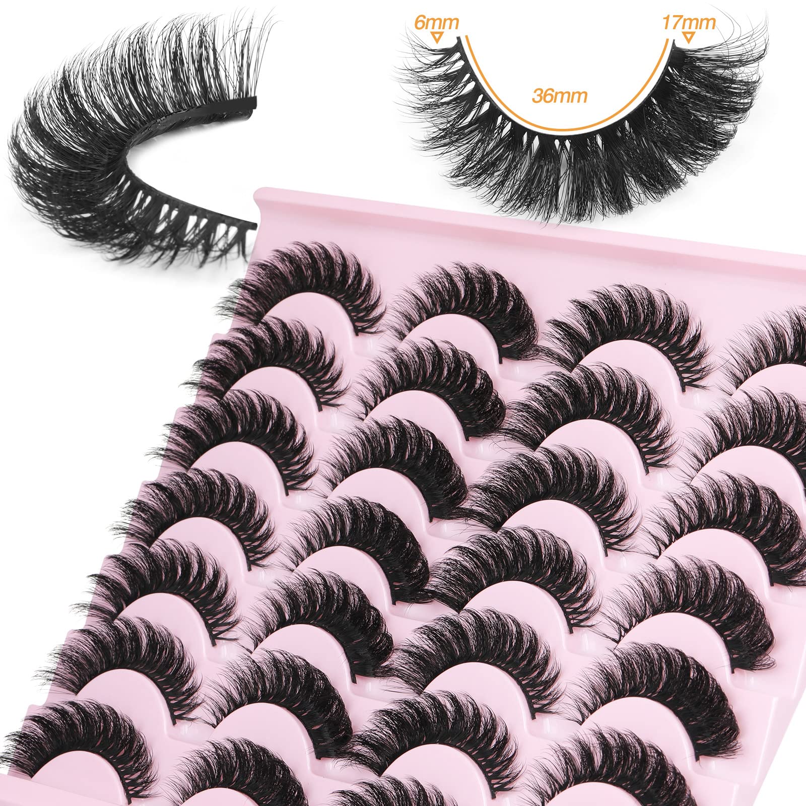 Zanlufly dramatic cat eye lashes for bold evening looks
