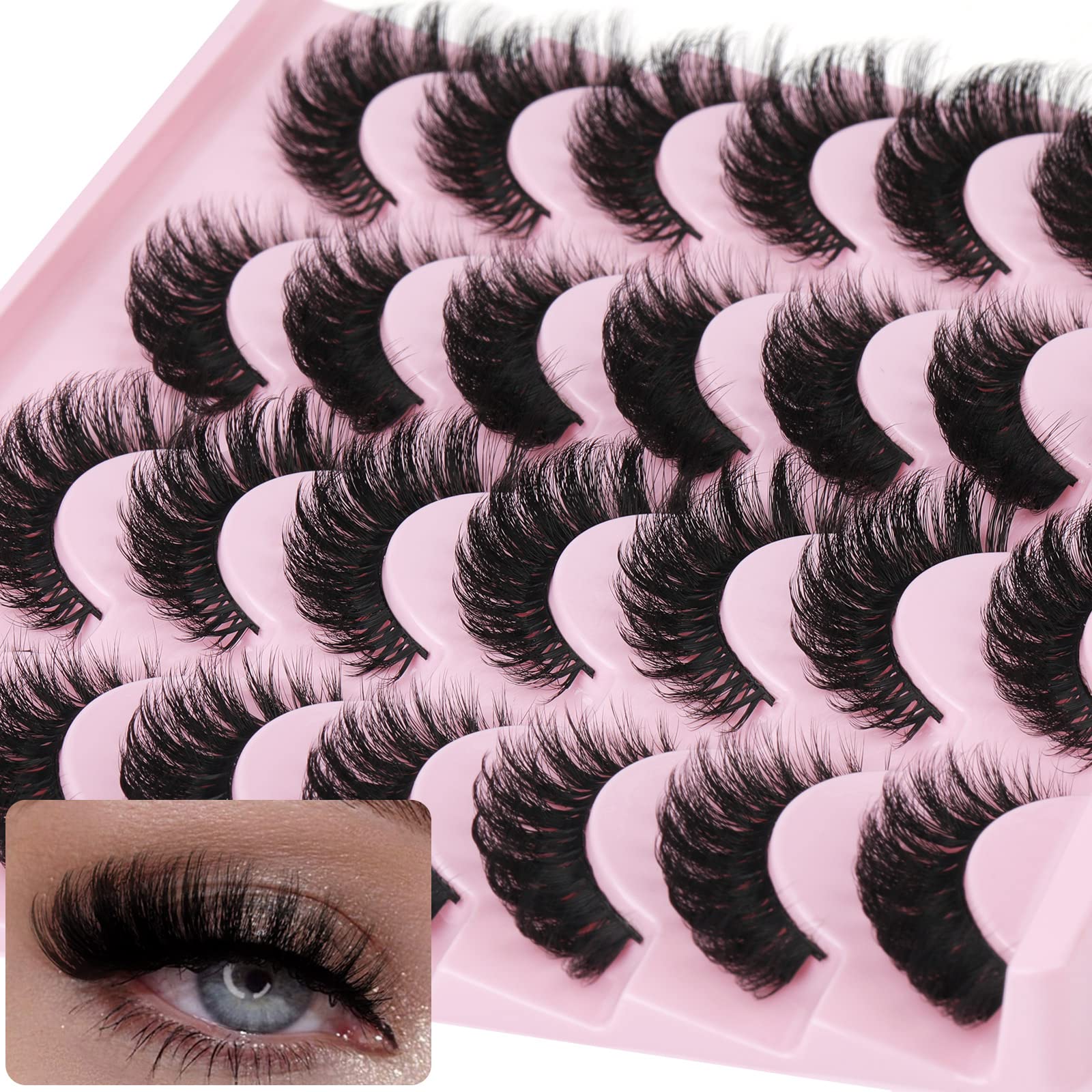 Zanlufly false eyelashes cat eye strip with soft cotton band for comfortable wear