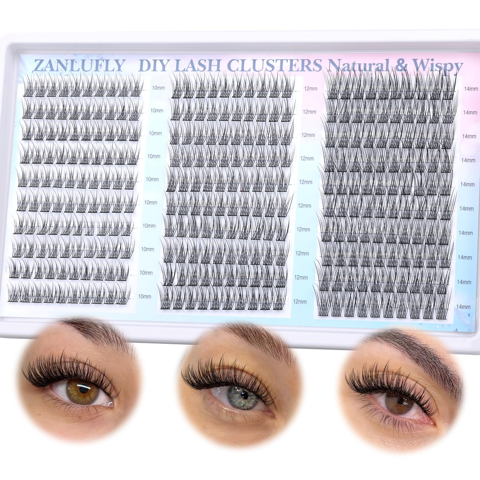 Compact Zanlufly packaging shows the at-home lash kit