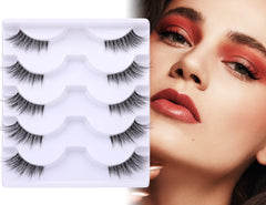 Zanlufly lashes resemble extensions with slim stems for a seamless effect.