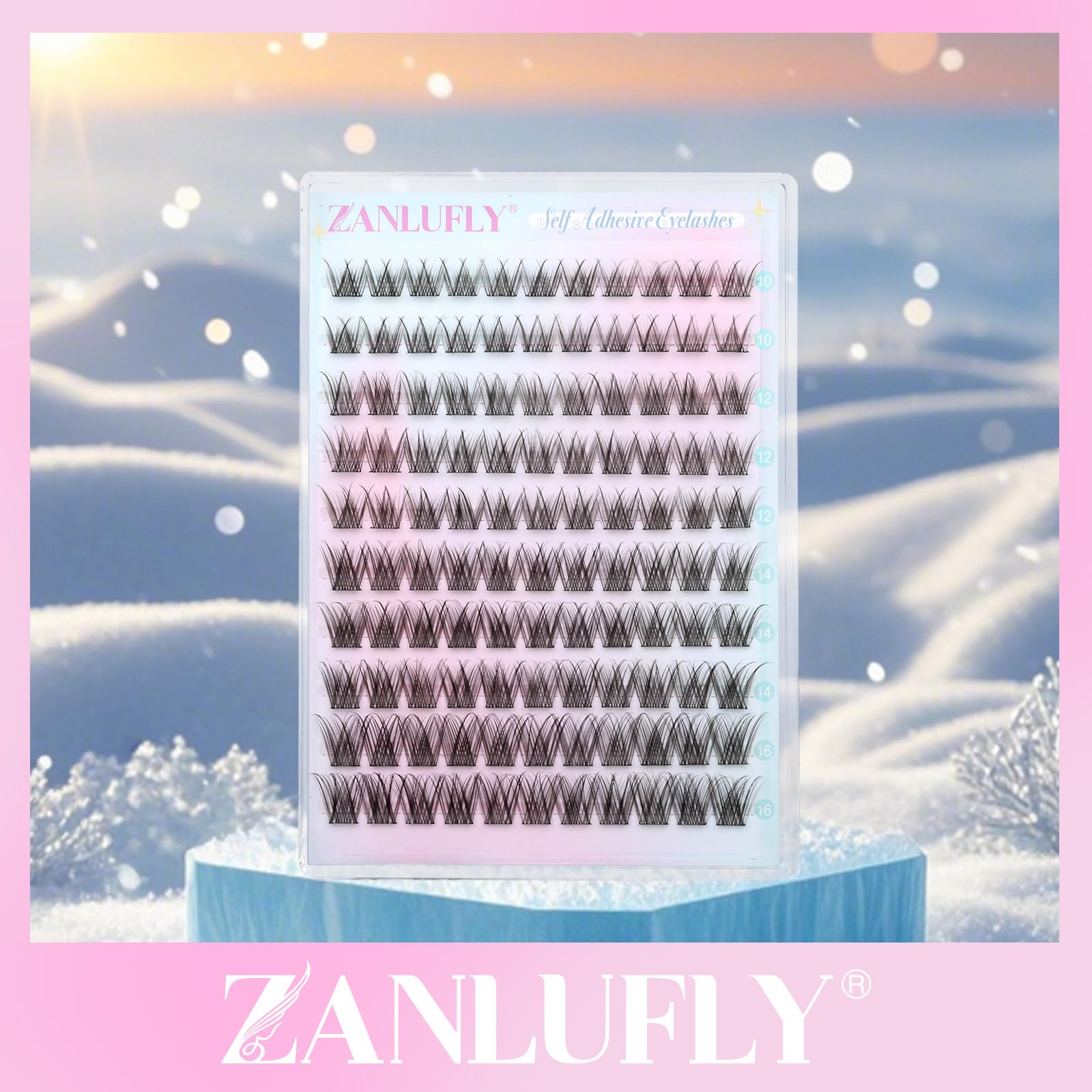 Zanlufly no glue needed lashes remove without fuss.