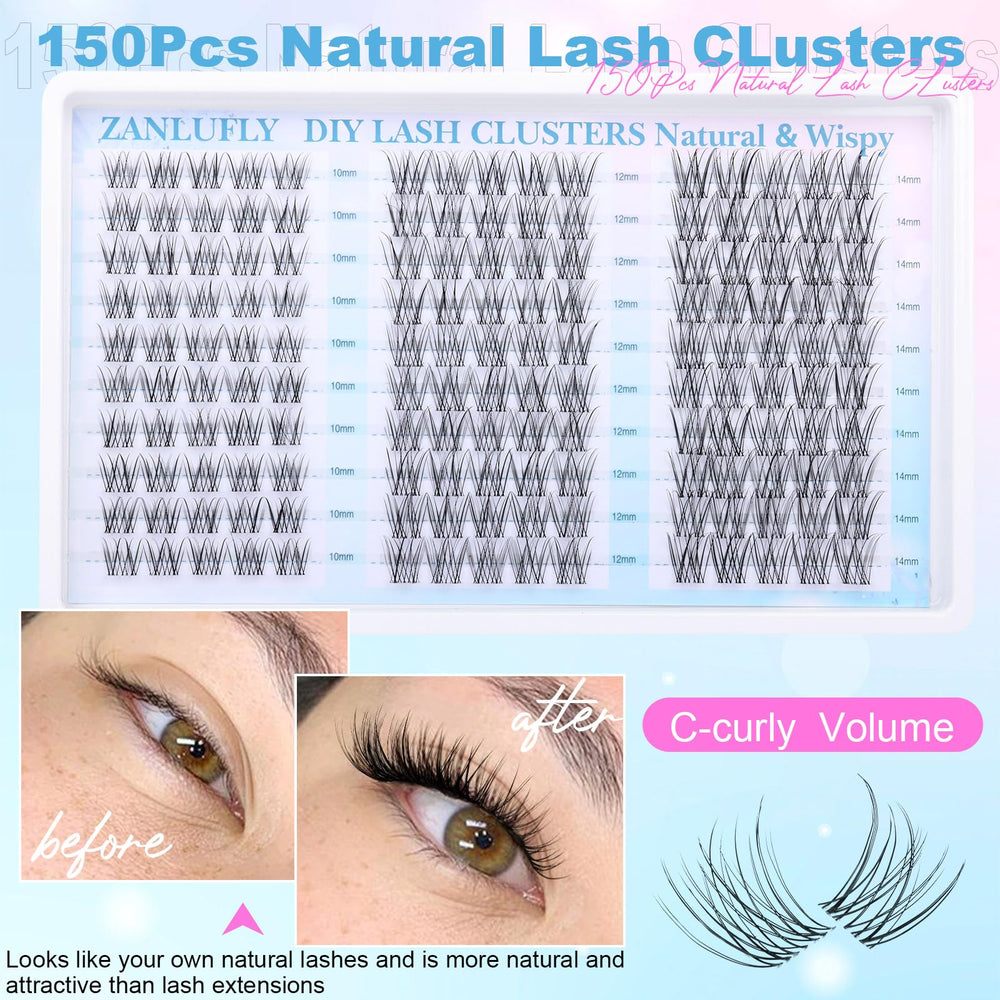 Zanlufly reusable lash clusters up to five wears with proper care.