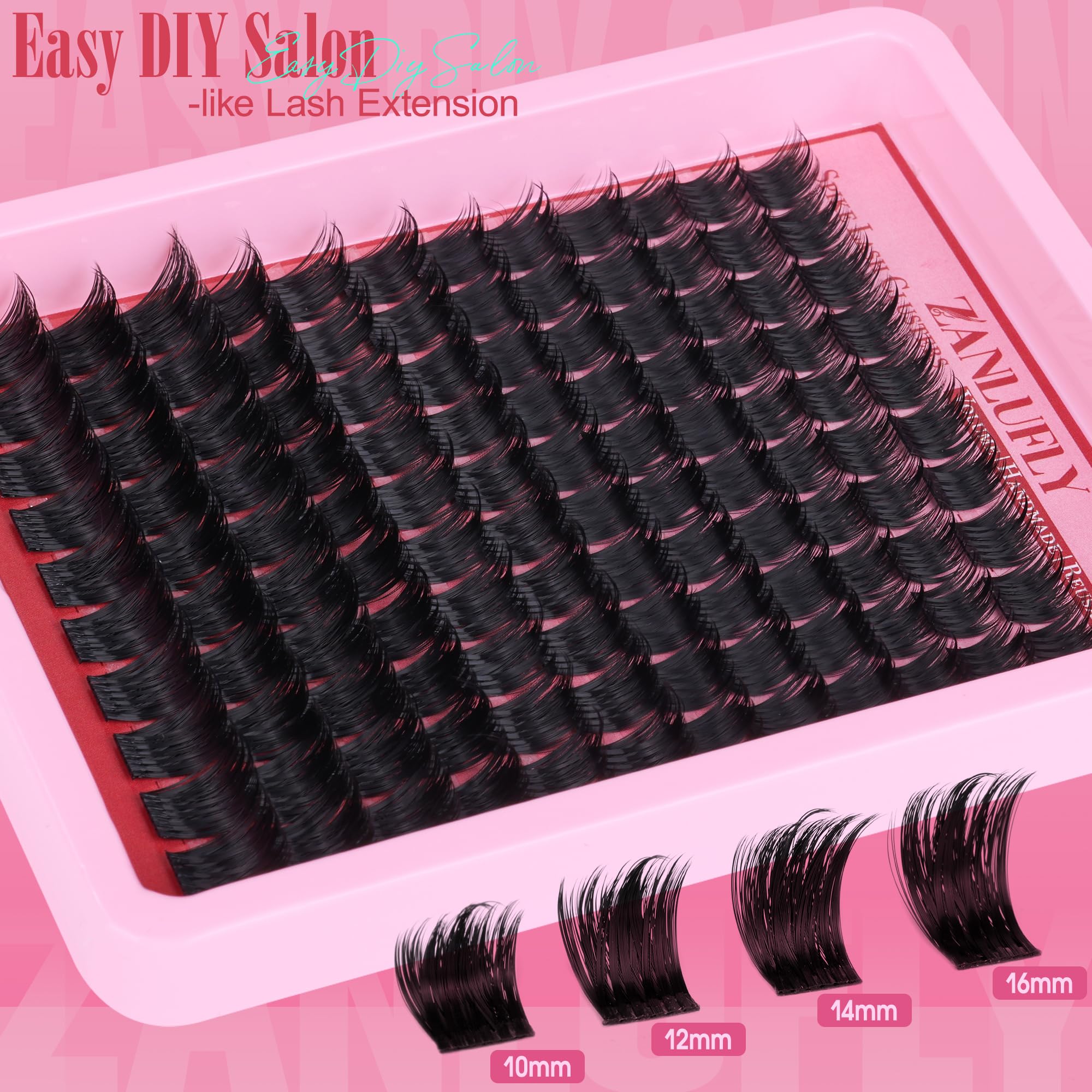 zanlufly Reusable lash clusters can be worn multiple times with gentle cleaning.
