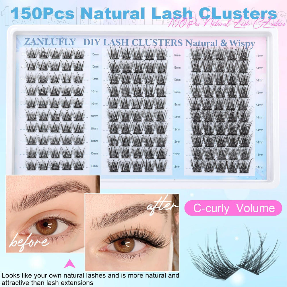 Zanlufly reusable lash clusters stay ready for multiple uses.