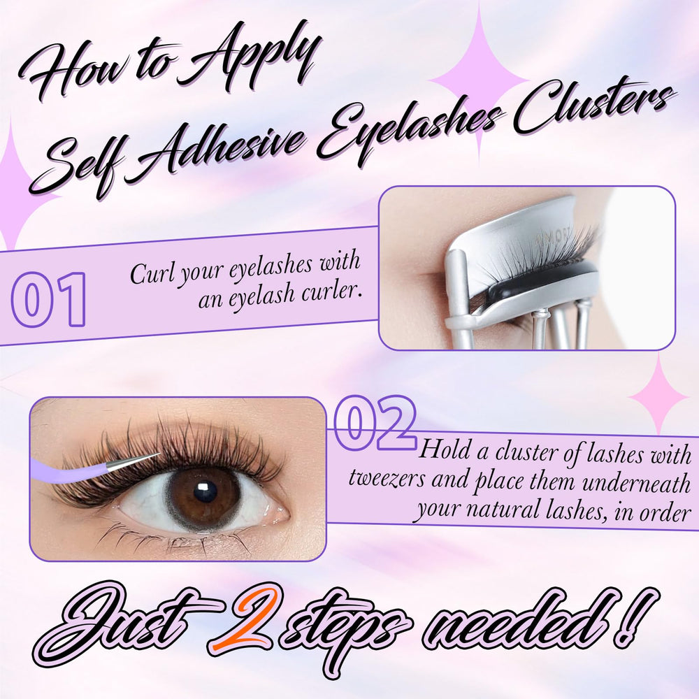 zanlufly durable and reusable lash clusters for multiple wears