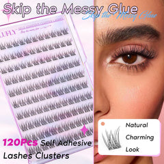 zanlufly lash clusters on hand showing lightweight comfortable wear