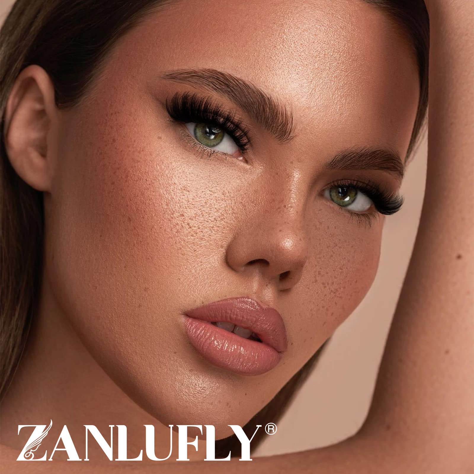 Zanlufly soft cotton band lashes easy to trim to fit eye shape
