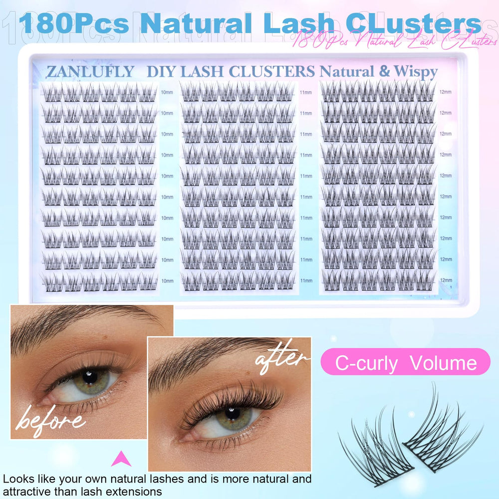 zanlufly soft cotton band lashes provide comfortable wear
