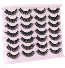 Zanlufly soft-fiber lashes close-up resembling mink texture and durability