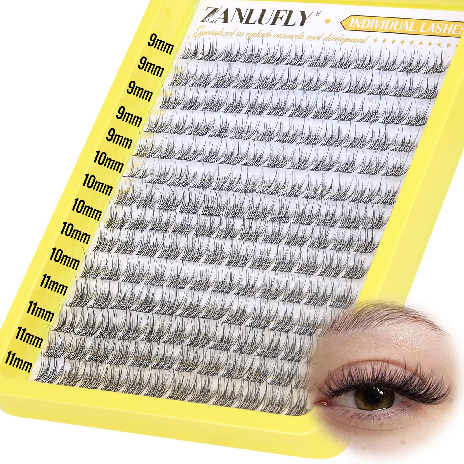 ZANLUFLY soft synthetic lashes feel delicate and comfortable