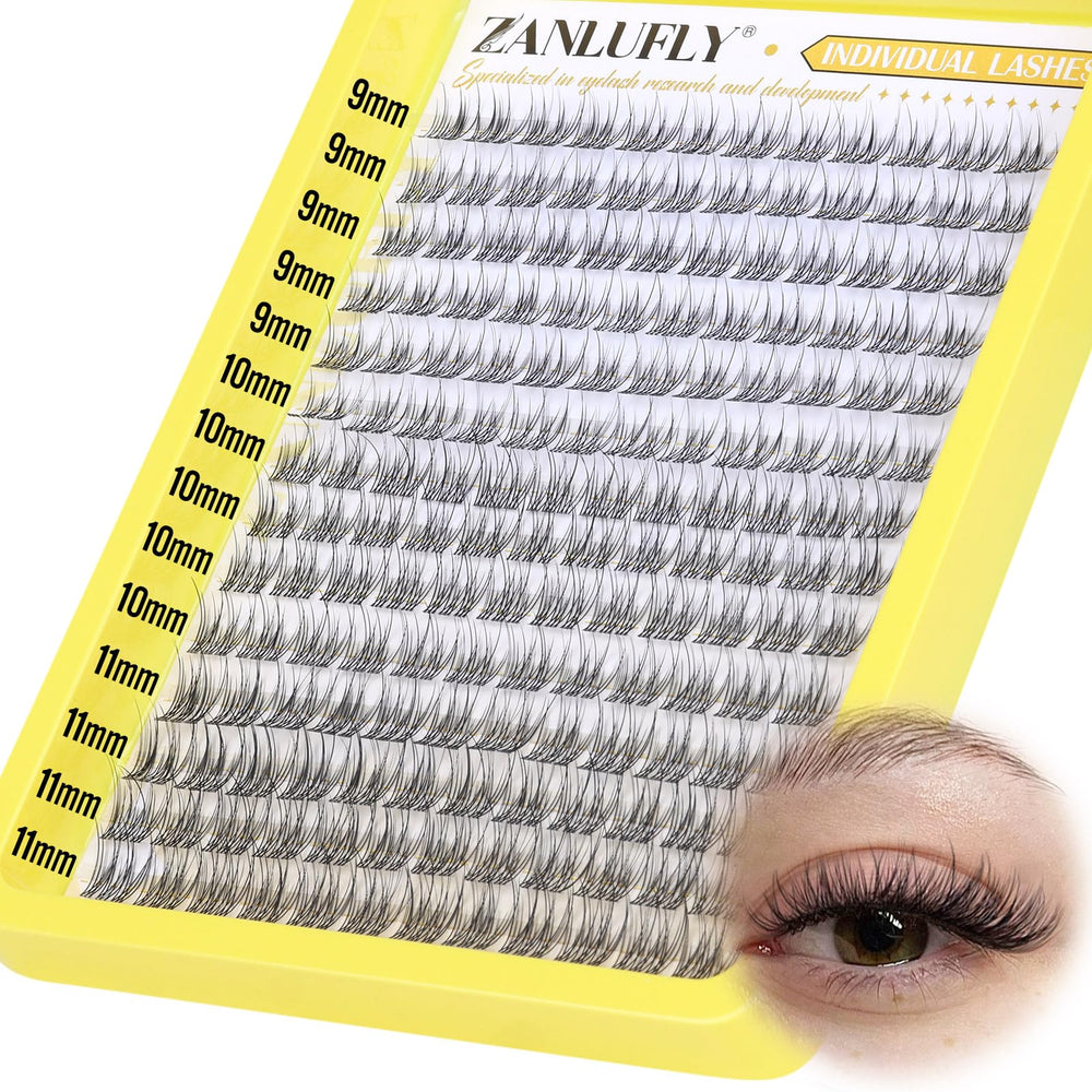 ZANLUFLY soft synthetic lashes feel delicate and comfortable