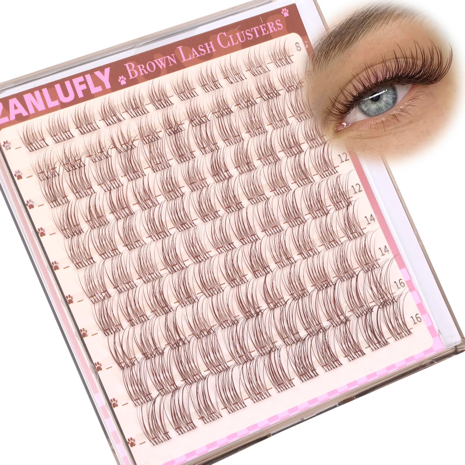 Zanlufly subtle lash enhancement suitable for daily wear