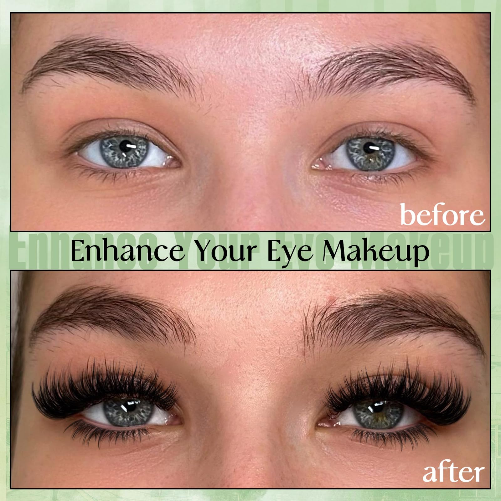 ZANLUFLY Thin-band clusters blend naturally with your lashes.
