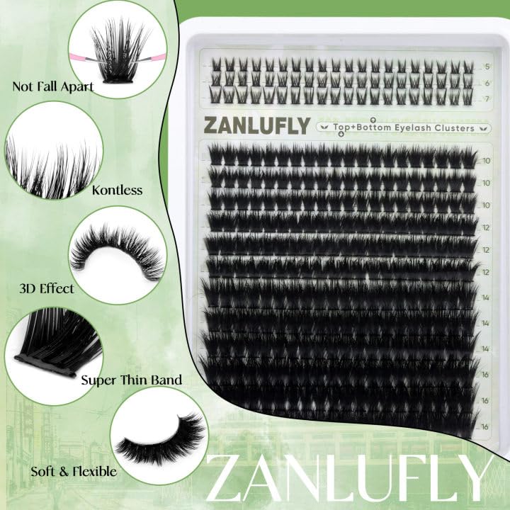 ZANLUFLY Ultra-soft synthetic fibers feel light and comfortable.